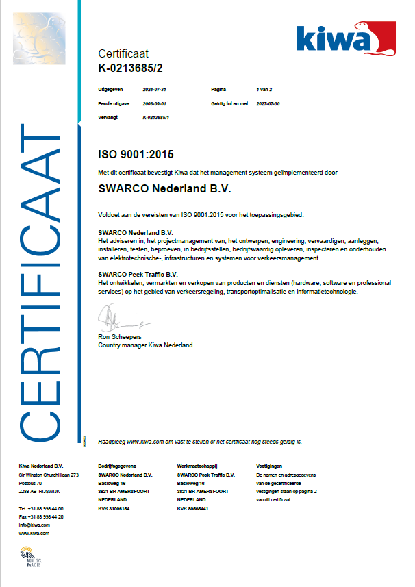 Certificaat K-0213685 - ISO9001